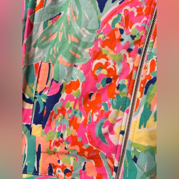 Lilly Pulitzer Reagan Zip Up in Casa Banana Size Small - Picture 5 of 8